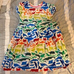 Mini Boden Multicolor Animal Print Dress